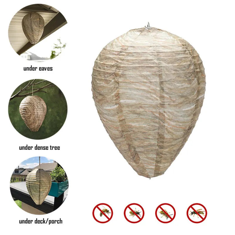 Hexagonal beehive paper lantern with wire frame measuring 22x28cm for decorative displays