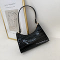 Small square Korean-style underarm bag in PU leather with pattern options