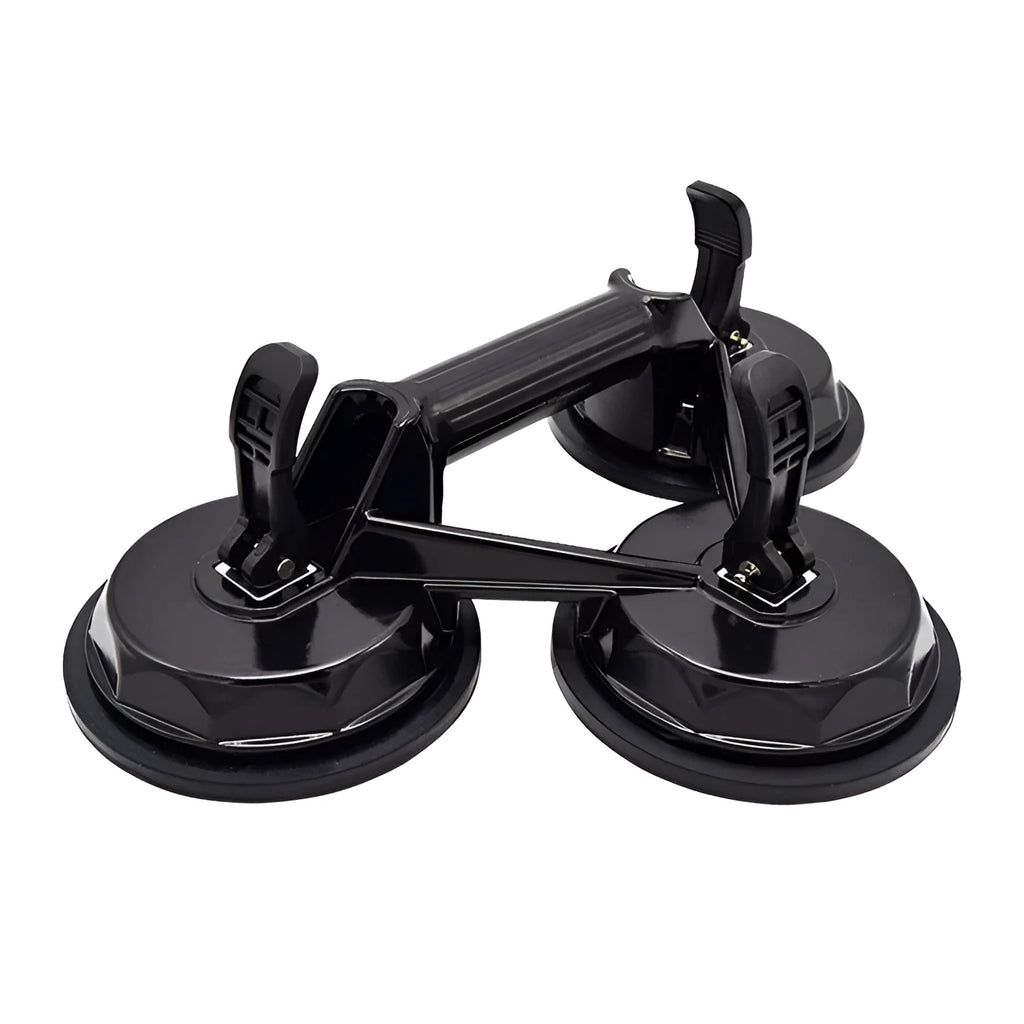 Meldun upgraded three claw black glass suction cup for industrial glass deep processing