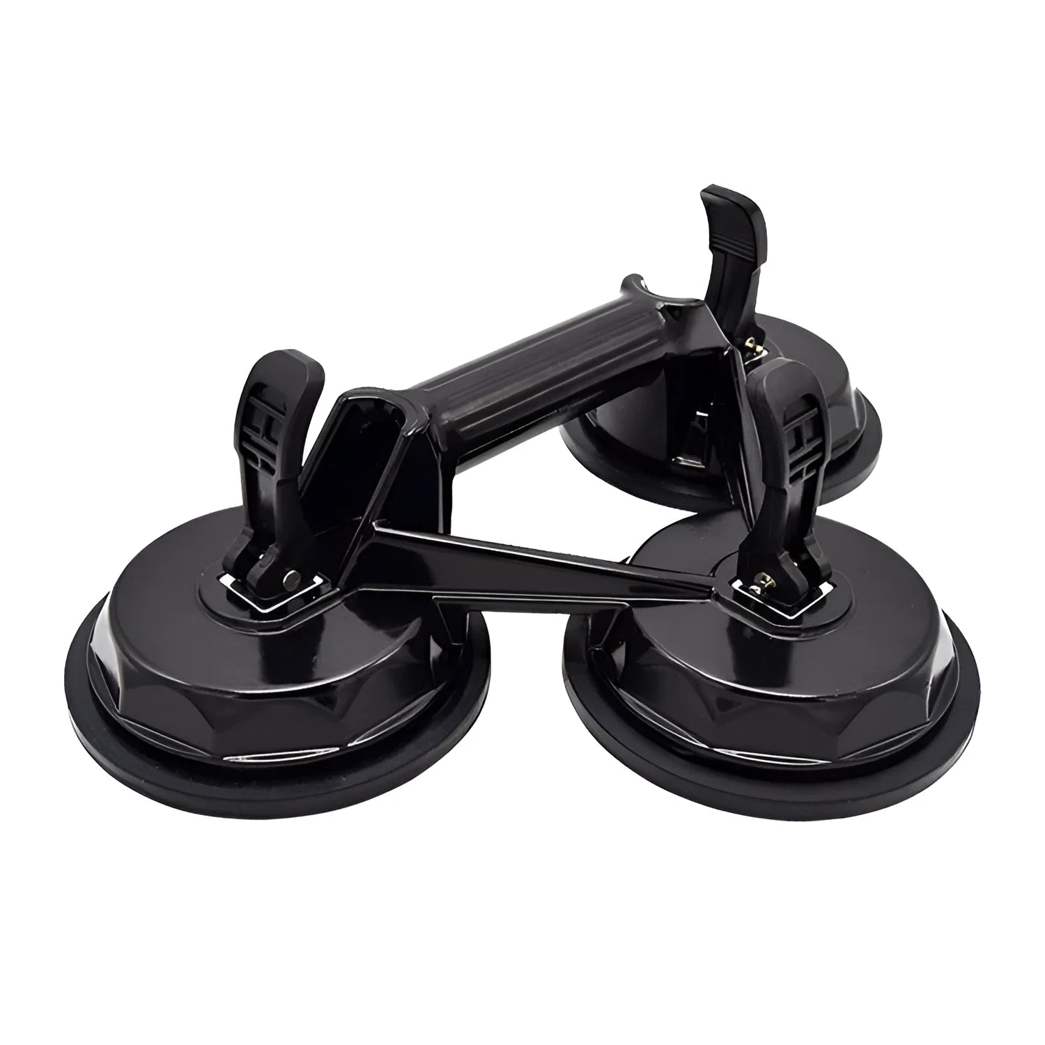 Meldun upgraded three claw black glass suction cup for industrial glass deep processing
