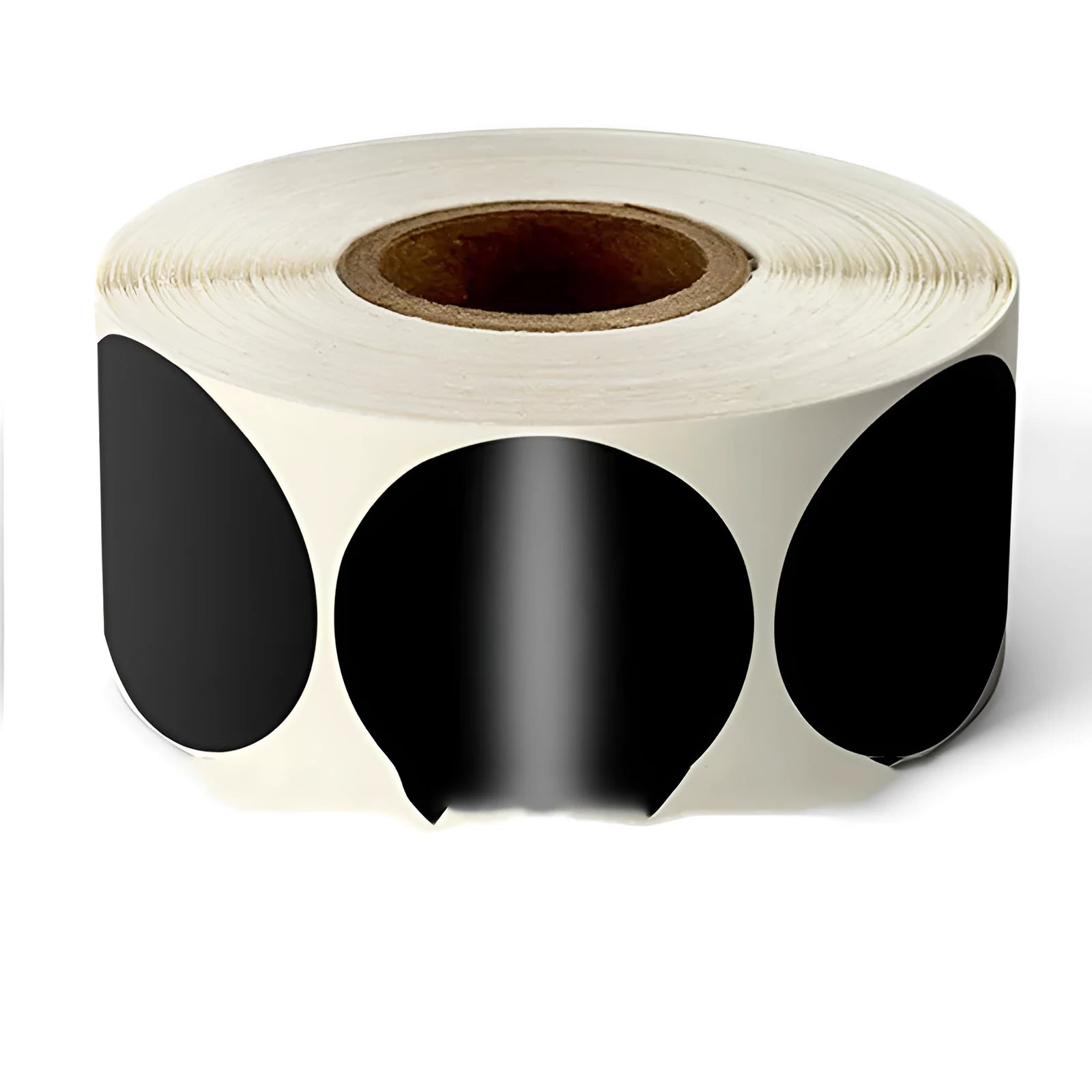 Round colour marker sticker roll paper showing nine colour options with 500 sheets per roll