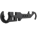 Black all-steel combination wrench for AR15 M4 firearm maintenance with dual-purpose design