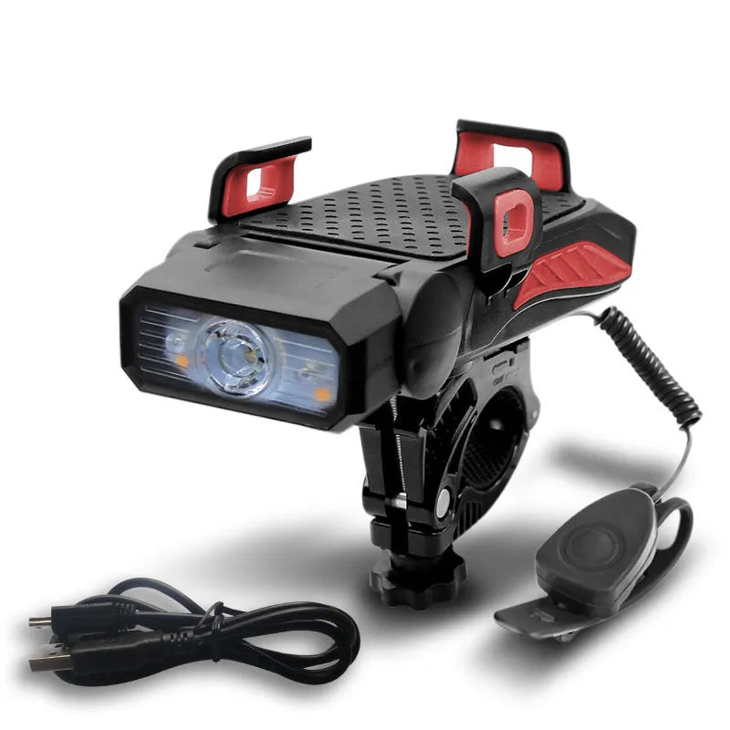 Rechargeable bicycle light in choice of colours with single or double lamp configuration for night cycling