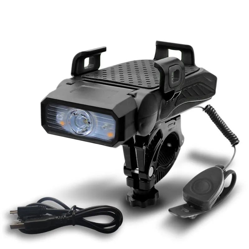 Rechargeable bicycle light in choice of colours with single or double lamp configuration for night cycling