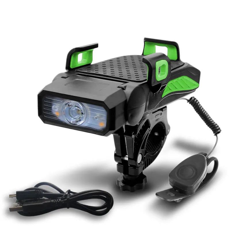 Rechargeable bicycle light in choice of colours with single or double lamp configuration for night cycling