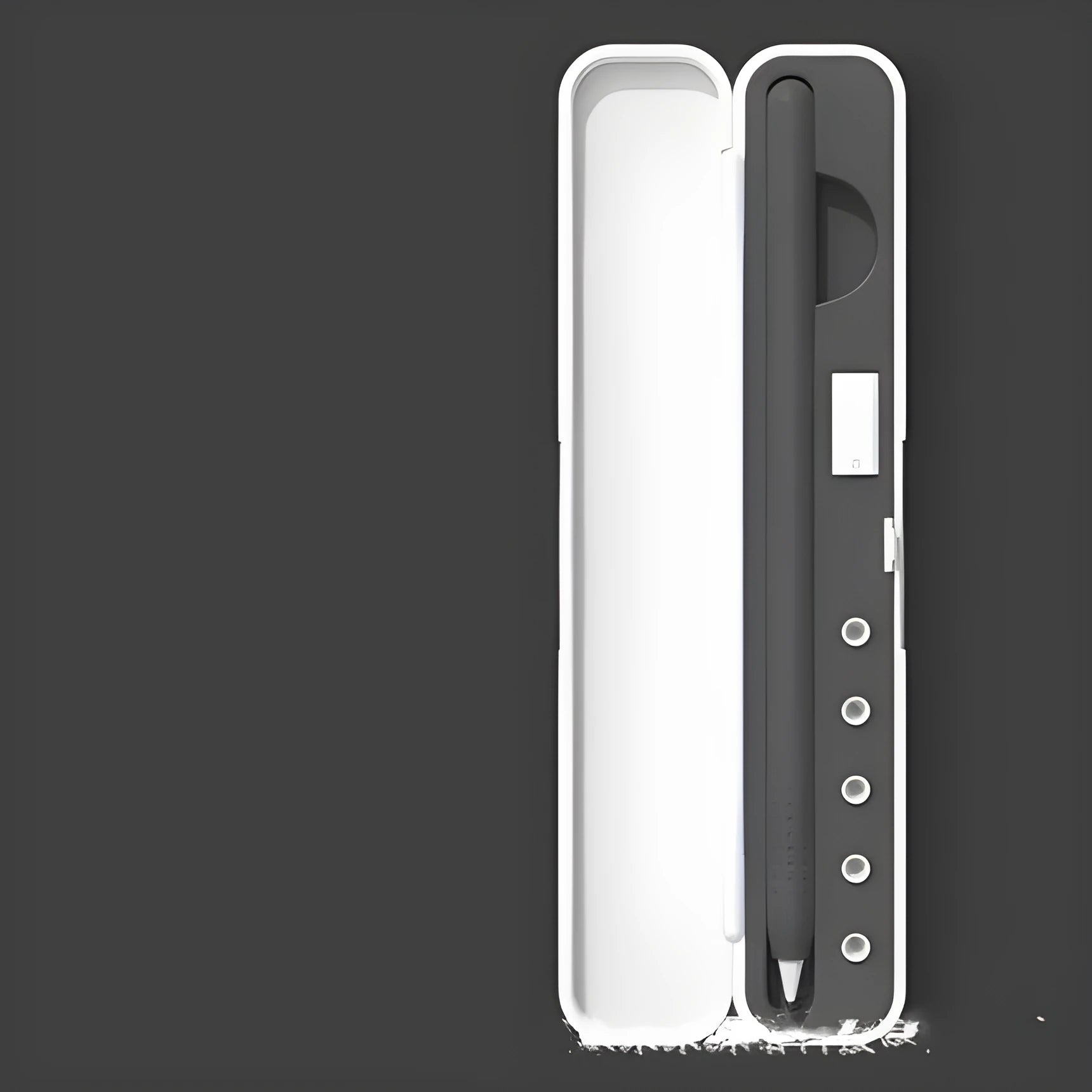 Hard protective case for Apple Pencil 1st and 2nd Generation with adapter storage in multiple colours