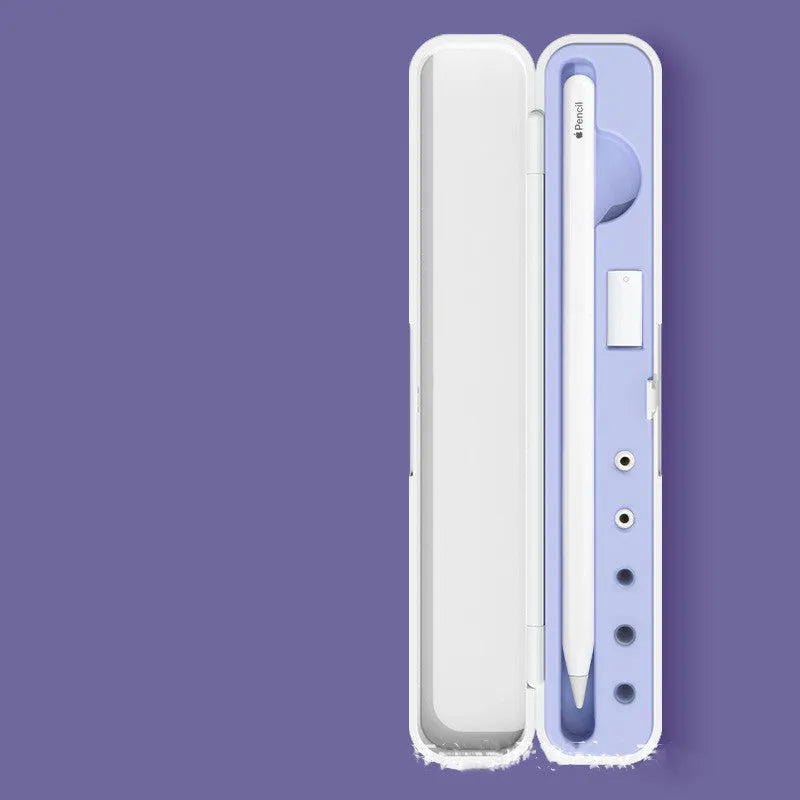 Hard protective case for Apple Pencil 1st and 2nd Generation with adapter storage in multiple colours