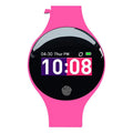 Bluetooth smart watch with 0.66 inch screen and vibrating alarm on adjustable band