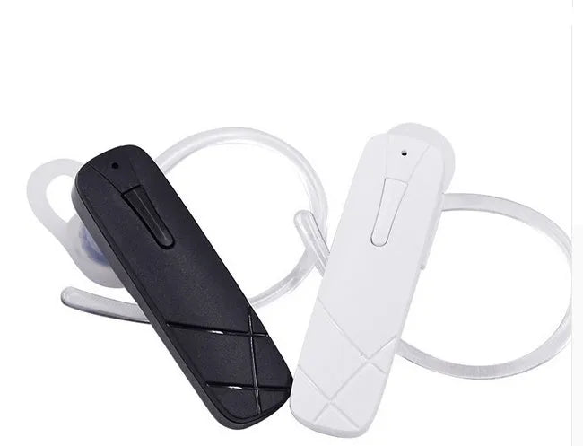 Black and white mini Bluetooth V4.1 wireless headset earpiece with earplug design