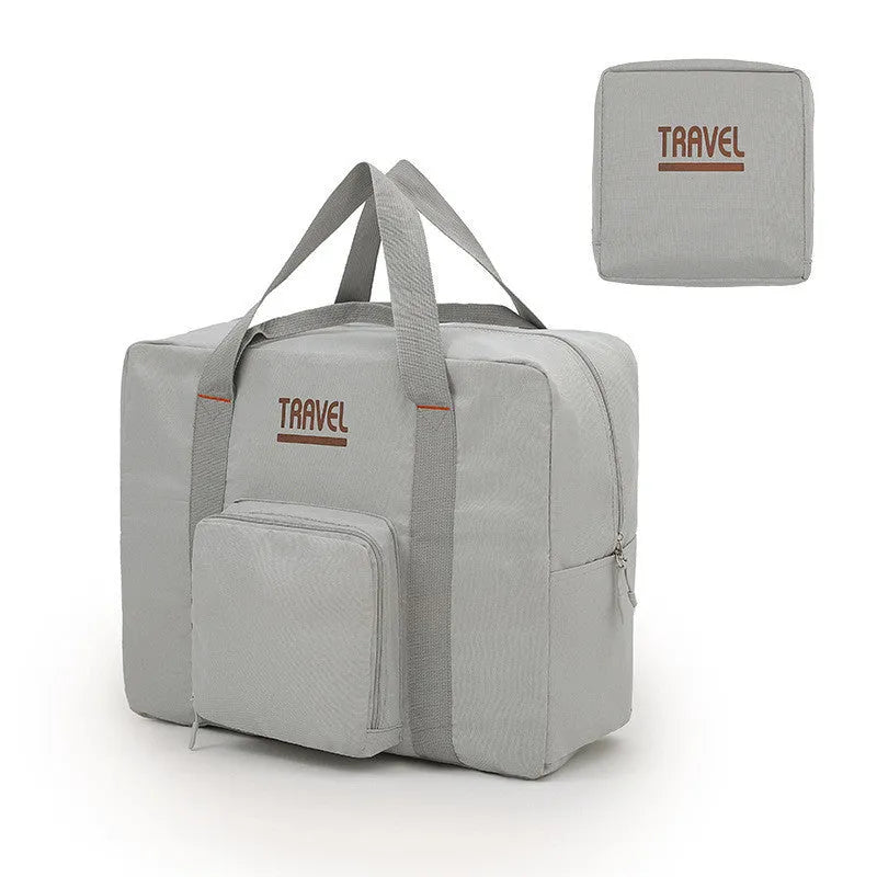 Black cube-shaped travel storage bag made from 300D Oxford cloth with a seal closure.