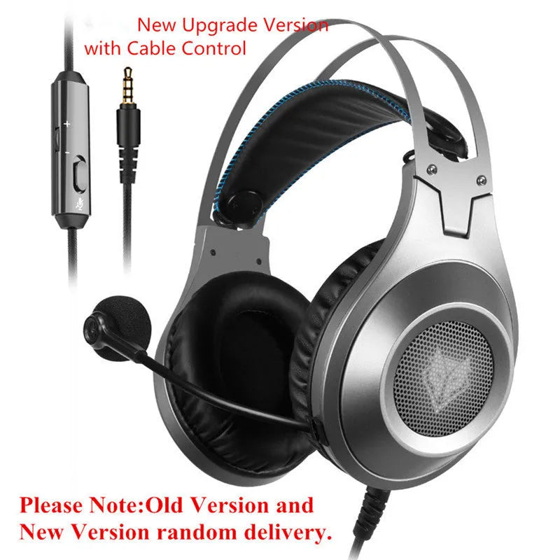 Black wired computer headset with USB plug and head-mounted design featuring a microphone.