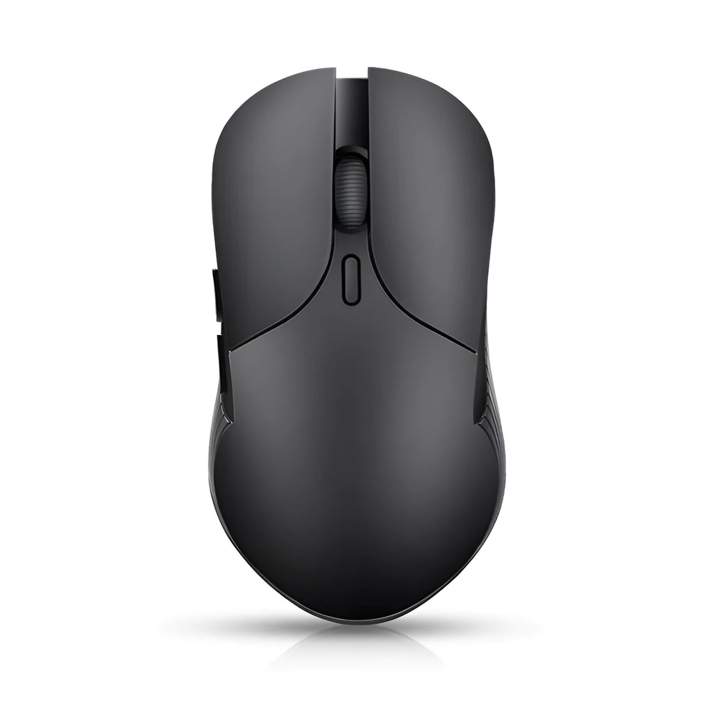 Blue wireless voice translation mouse with 2.4GHz USB receiver on desk