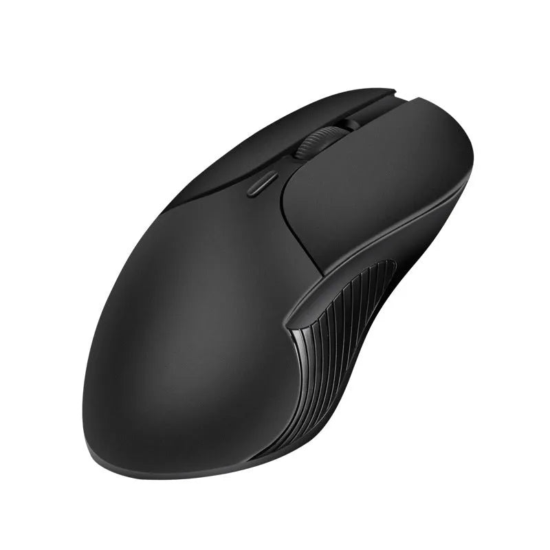 Blue wireless voice translation mouse with 2.4GHz USB receiver on desk