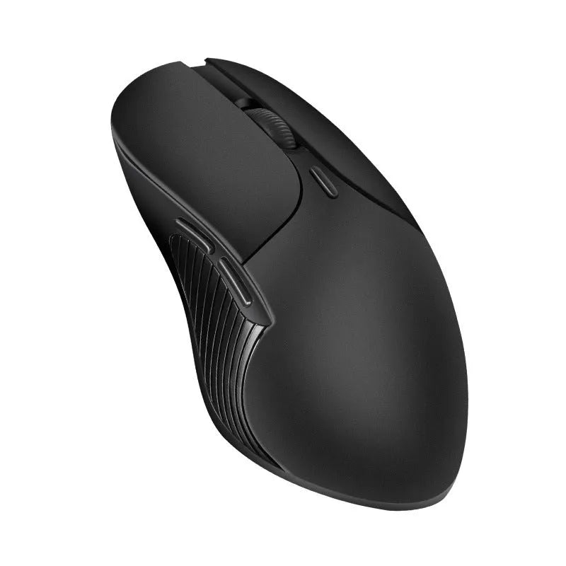 Blue wireless voice translation mouse with 2.4GHz USB receiver on desk