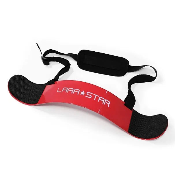 LARASTAR Arm Blaster Pro aluminium plate biceps support in black, 58cm long, with 200kg capacity