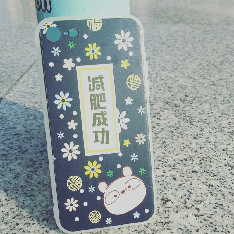 Clear silicone iPhone case with colourful ice cream pattern design on the back.