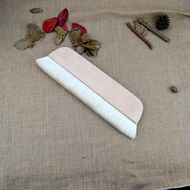 Wool art mounting paste board and brush set for shading in pictured colour