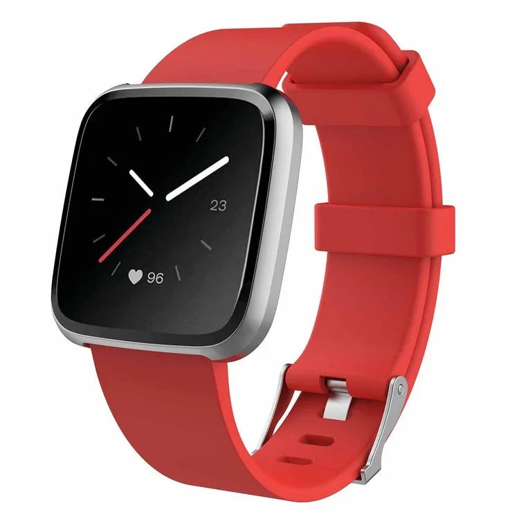 Fitbit Versa Lite replacement watch strap in multiple colours showing large and small size options