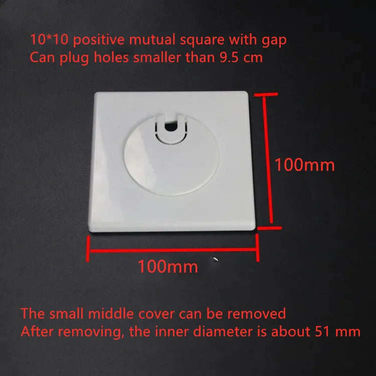 Decorative ABS plastic cover ring with 3M adhesive for concealing wall holes and cable ports