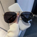 Metal frame aviator sunglasses with resin lenses in multiple colour options for driving and riding