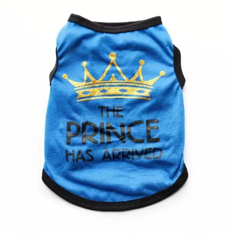Cotton puppy vest for spring and summer in casual style with multiple colour options