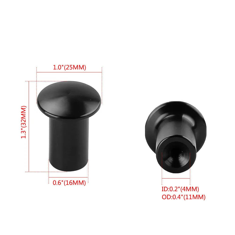 Aluminium alloy drift handbrake cap in five metallic colour options for universal car modification