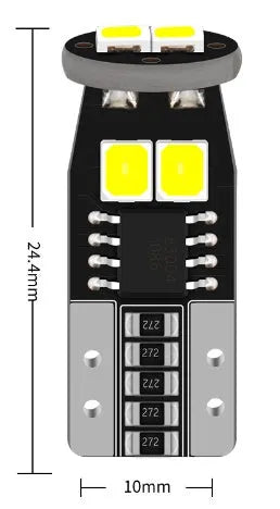 Small car license plate reading light with 10mm size and white light output