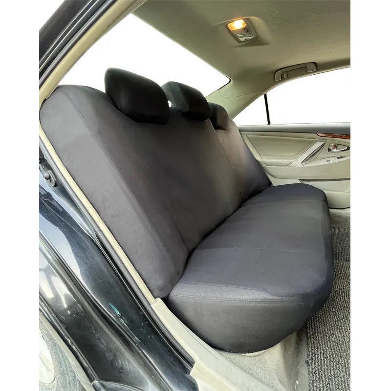 Polyester car seat cover set with sponge packing in blue, red, black or grey