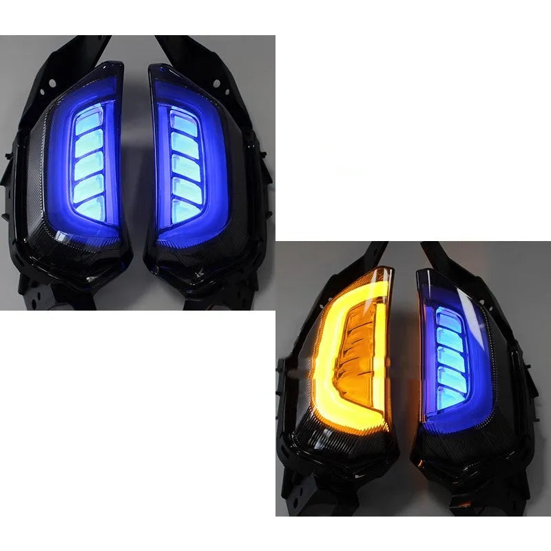 LED turn signal light for Yamaha NMAX155 scooter in plastic housing