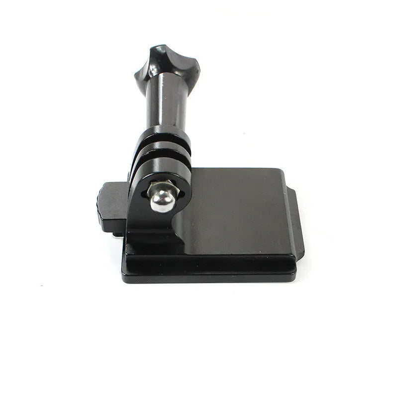 Black helmet holder extension rod with quick release bracket for GoPro Hero 3 and Hero 4 cameras