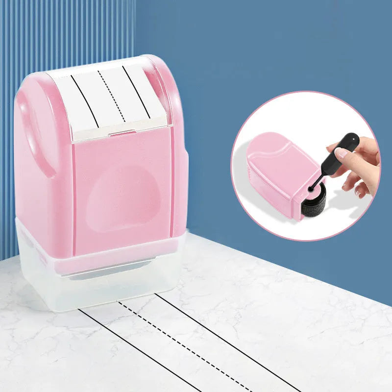 Plastic roller seal in seven colour options for teaching and craft activities.