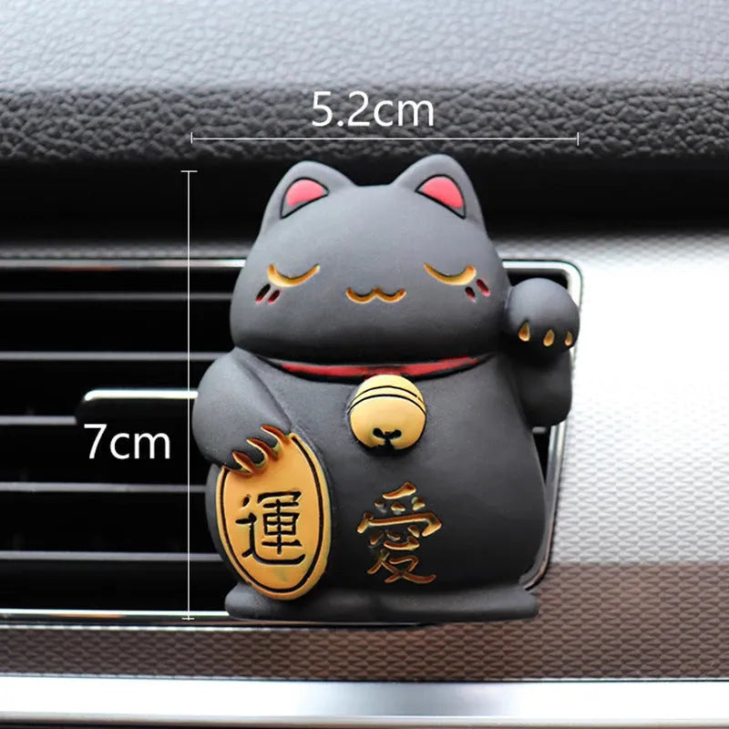 Resin car vent aromatherapy clip with cat design for vehicle air freshening and decoration
