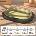 Corduroy dog kennel with fleece lining in grey, suitable for large and medium dogs, washable cover