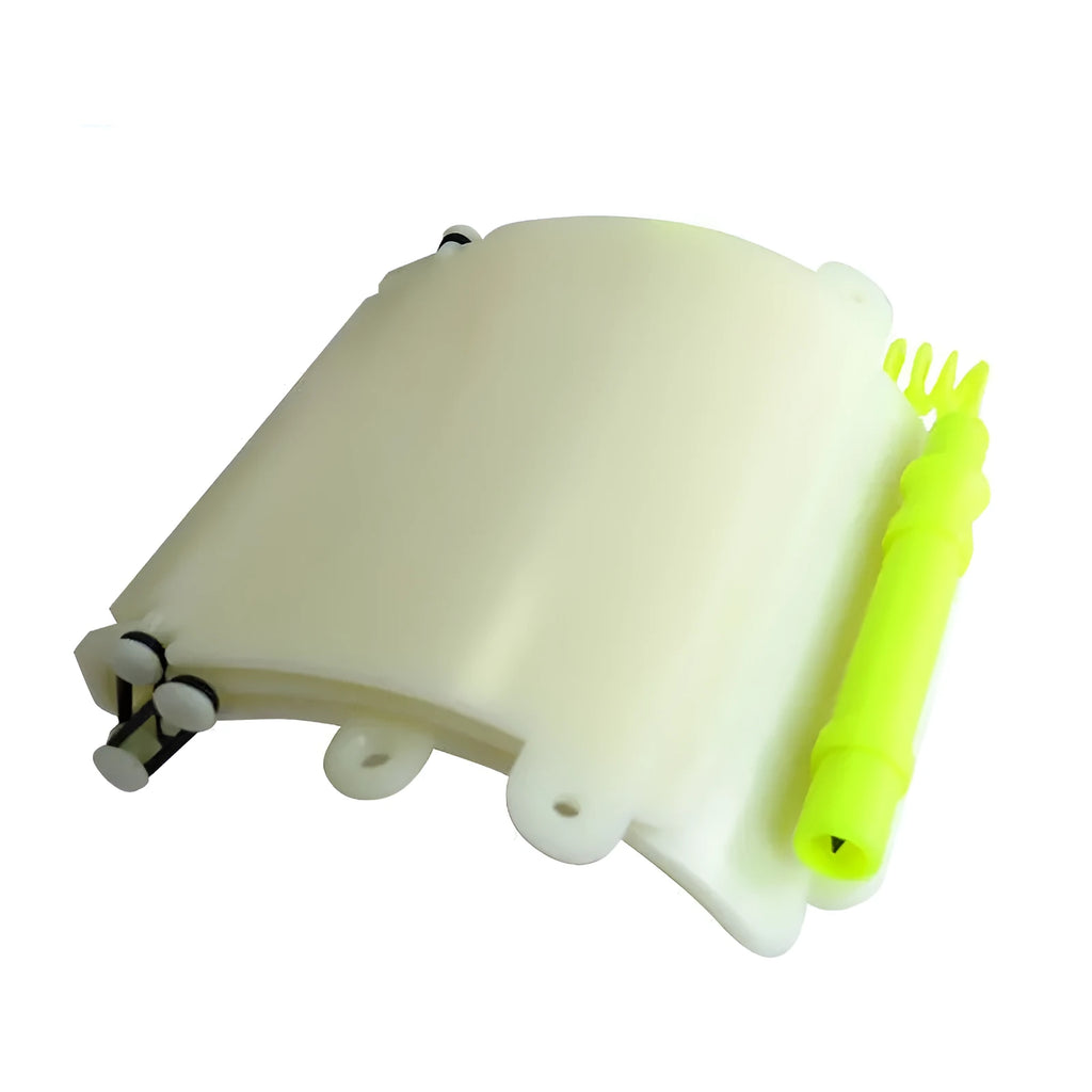 White luminous ABS diving wristboard with pencil and spare o-ring for underwater communication