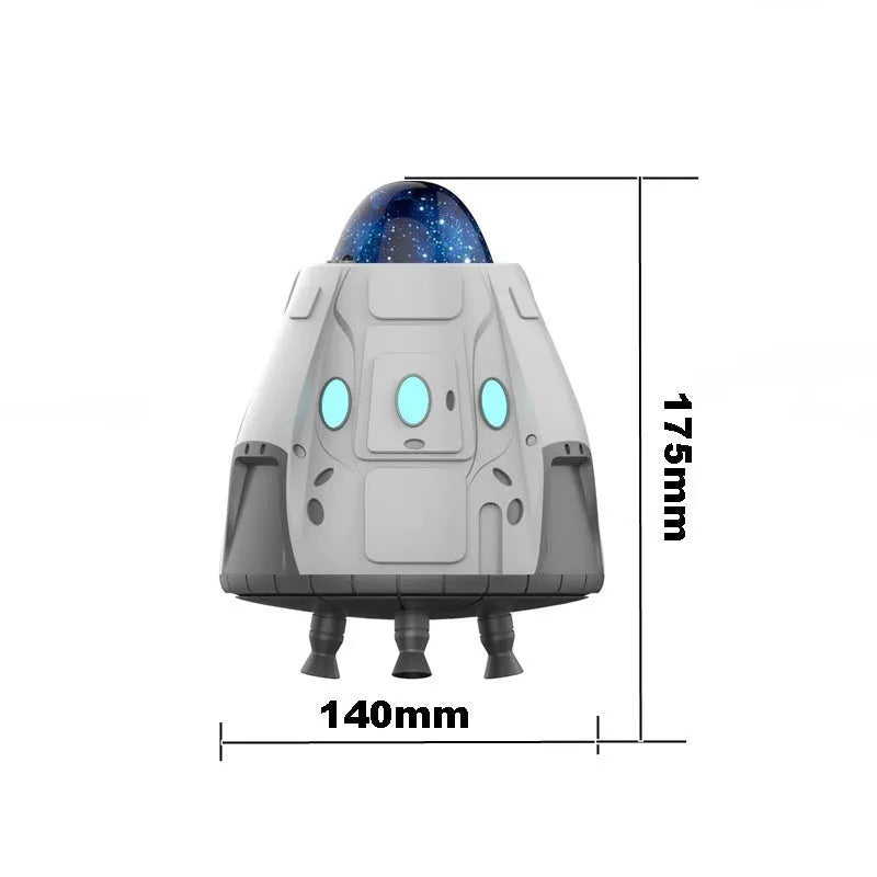White remote control USB northern lights ambience light projecting green laser stars.