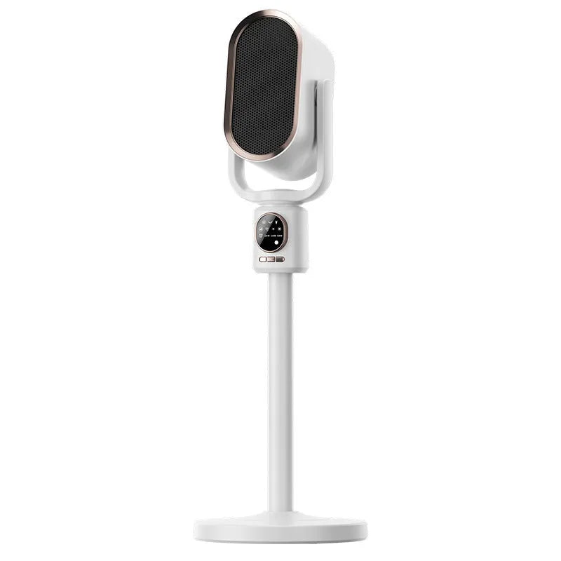 Desktop warm air blower heater in N6 colour with touch controls and 2-8 hour timer