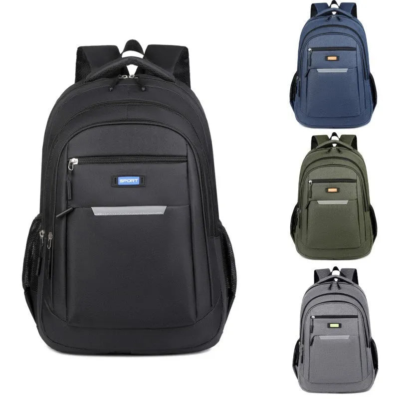Men's casual Oxford cloth backpack in grey colour with breathable design
