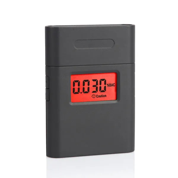 Black At-838 digital breath alcohol detector with display screen