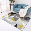 Home crystal velvet carpet in rectangular shape with soft polyester fibre surface machine woven for home use