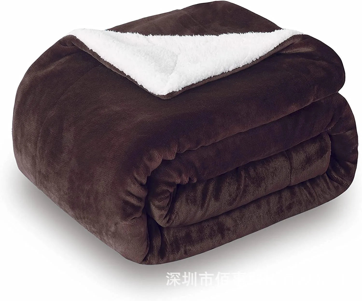 USB electric heating blanket with temperature controller in grey flannel fabric