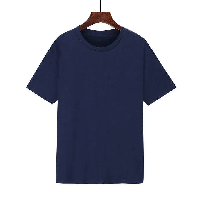 Cotton men's loose fit t-shirt in multiple colours with short sleeves and printed design