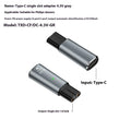 USB C charging adapter for electric shavers with aluminium alloy casing in black or grey