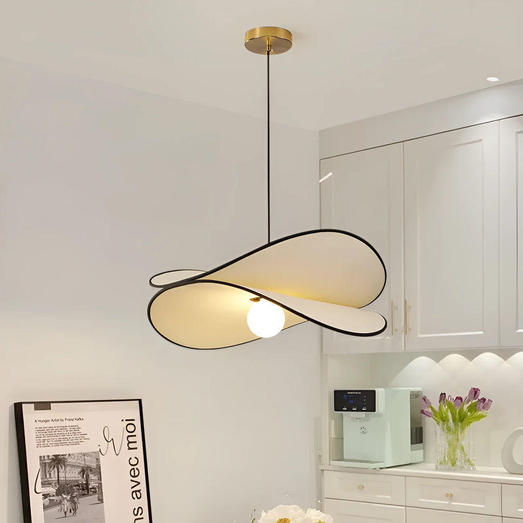 French style artistic fabric chandelier pendant light in modern simplicity design for bedroom ceiling