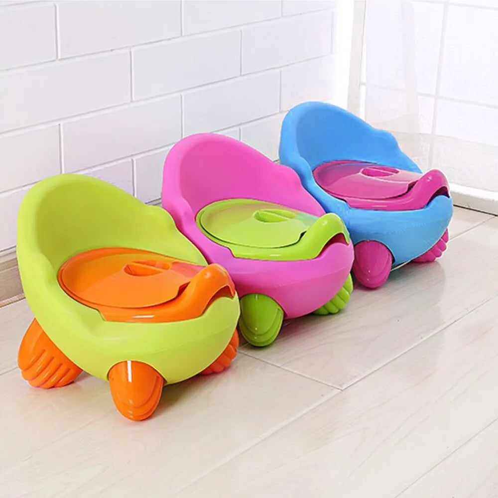 Dandan cartoon-themed baby toilet stool for potty training in a choice of six colours.