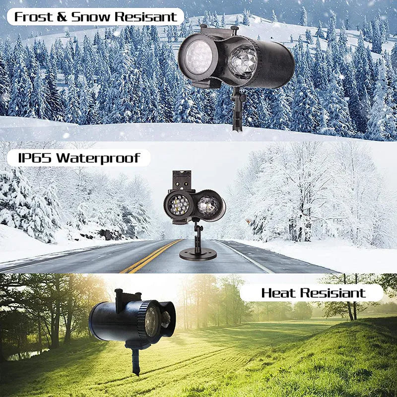 Outdoor waterproof double tube animated water pattern LED light with IP65 rating