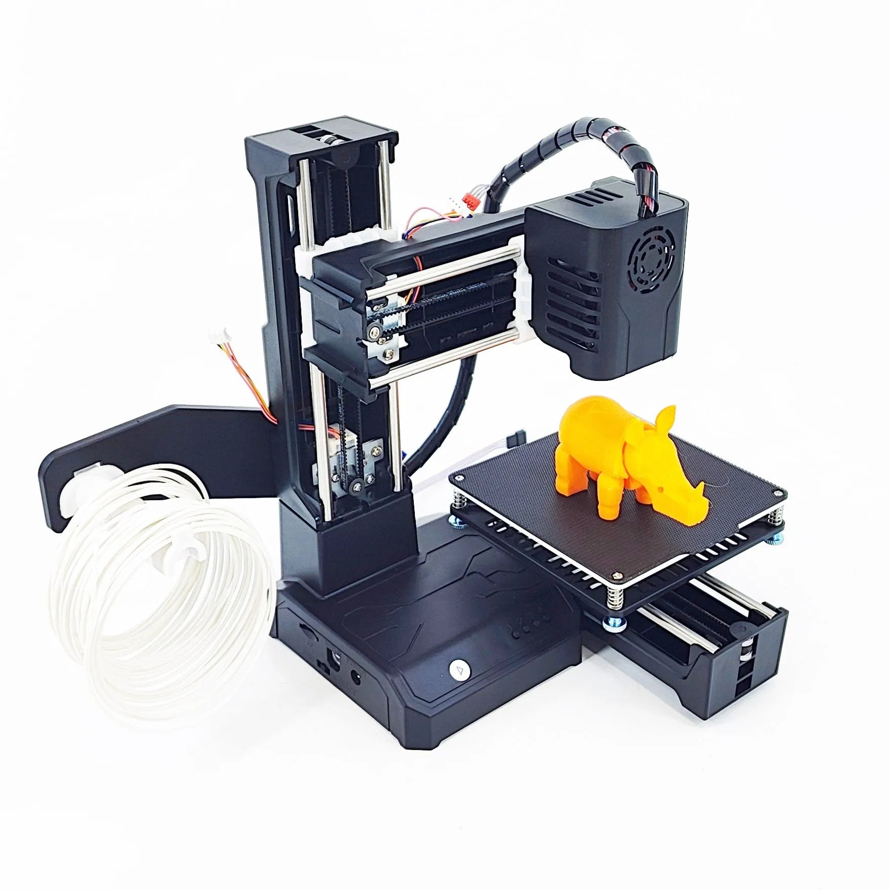 K9 Mini desktop 3D printer in black or blue with 100x100mm build area for PLA filament
