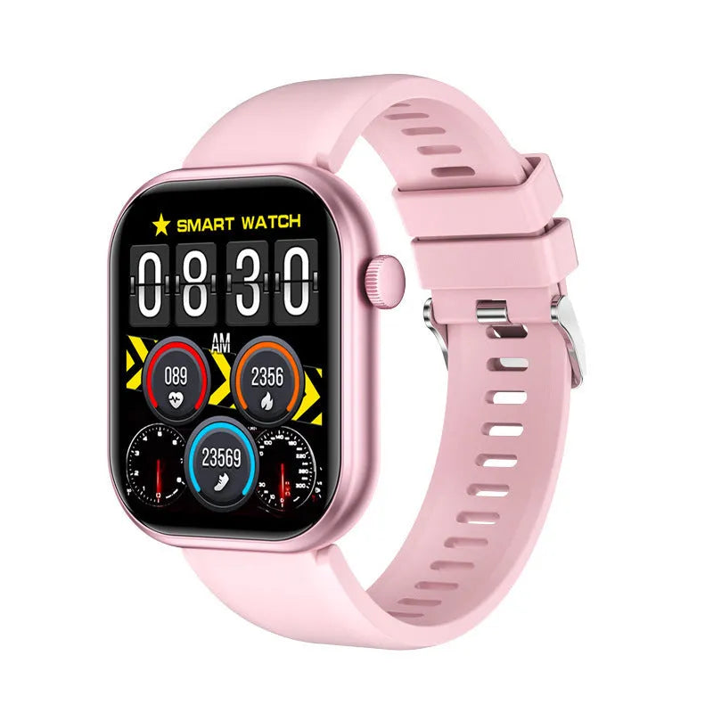 G20 smart watch bracelet with large TFT screen, multiple strap colours including black steel silicone