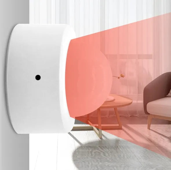 White ZigBee 3.0 infrared body sensor for smart home motion detection