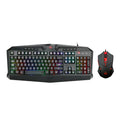 RedragonS101-1 black wired gaming keyboard and mouse set with USB cables
