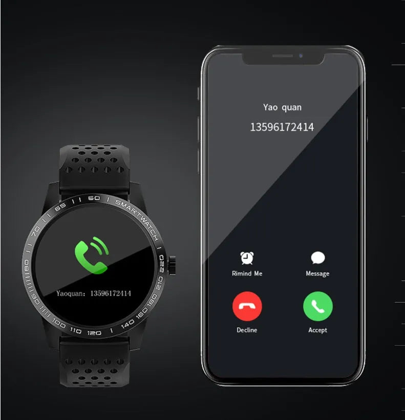T2 smart bracelet with 1.3-inch colour screen showing heart rate and step count display